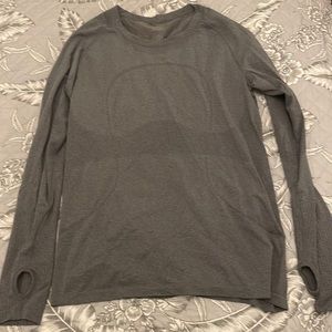 Lululemon Swiftly Tech tee grey long sleeve top 12